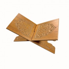 Oymalı Ahşap Mini Rahle Süs Rahlesi